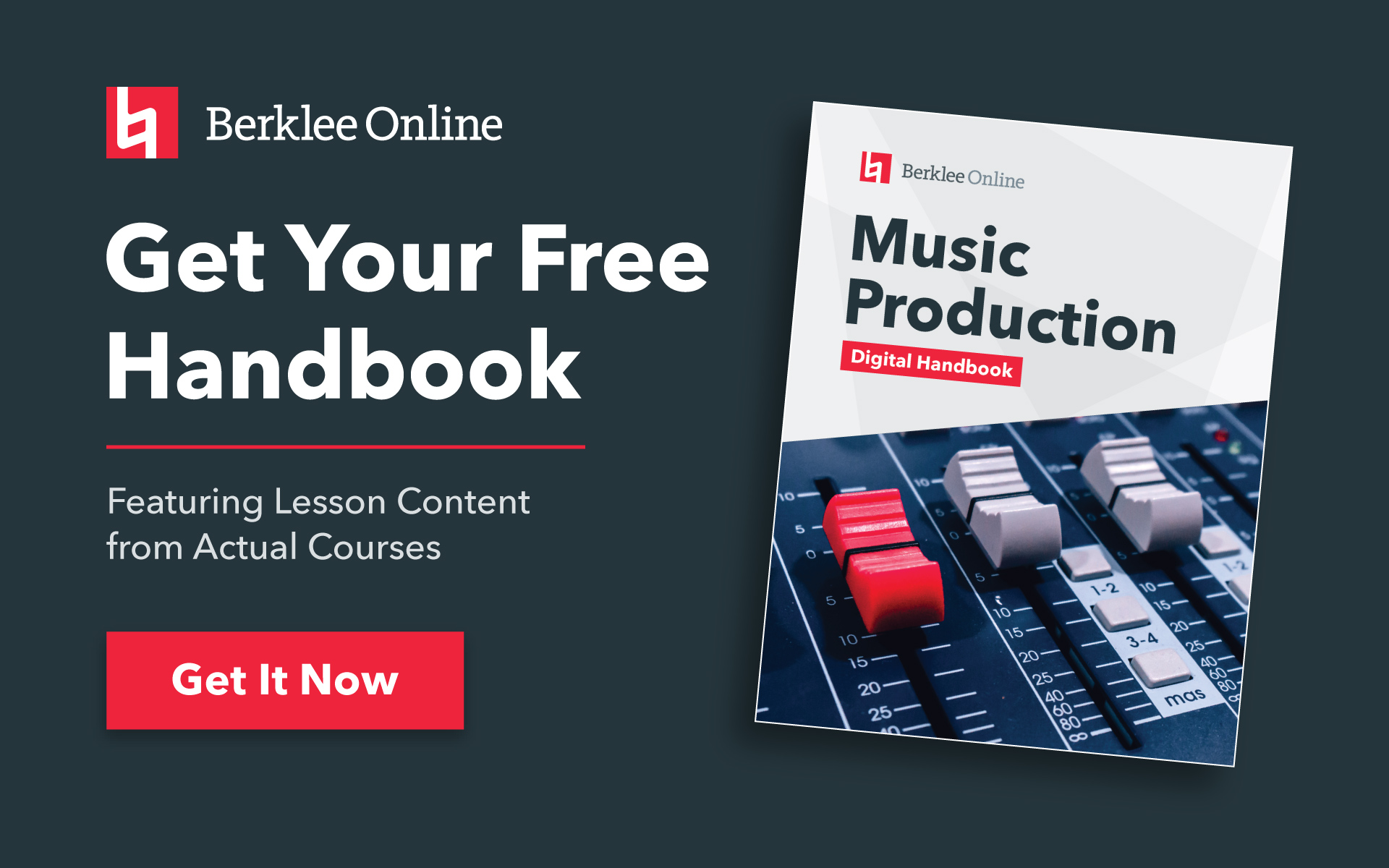 Get your free music production handbook from Berklee Online.