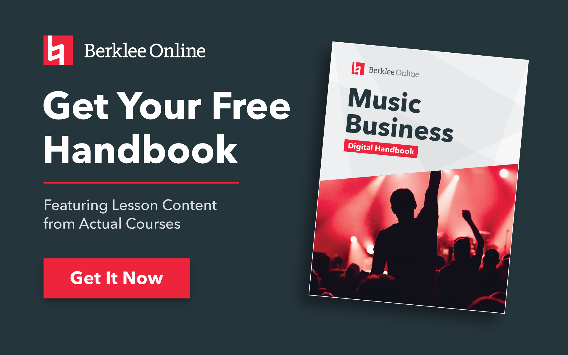 Get your free music business handbook from Berklee Online.