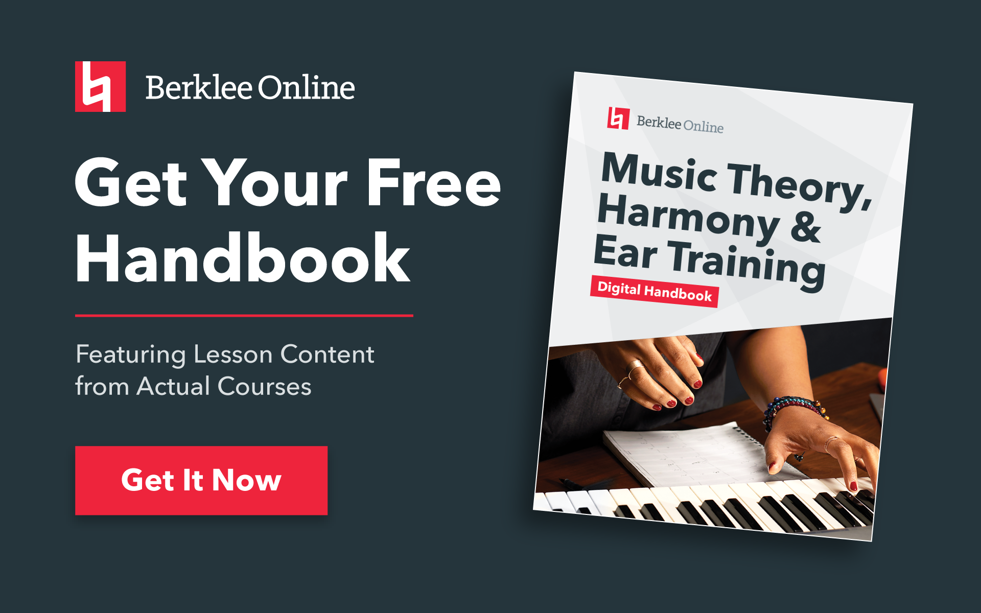 Get your free music theory handbook from Berklee Online.