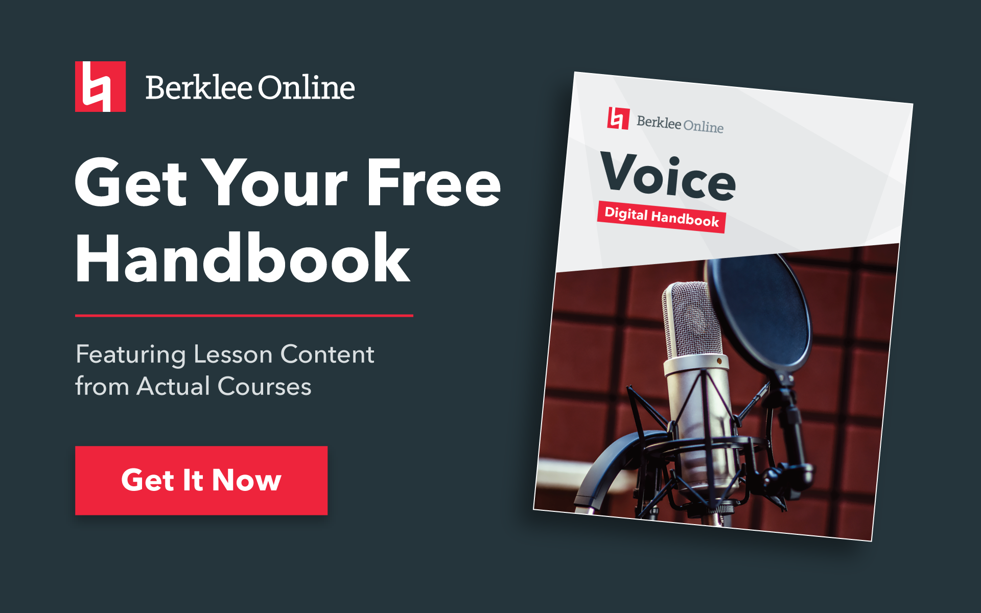 Get Your Free Voice Handbook from Berklee Online.