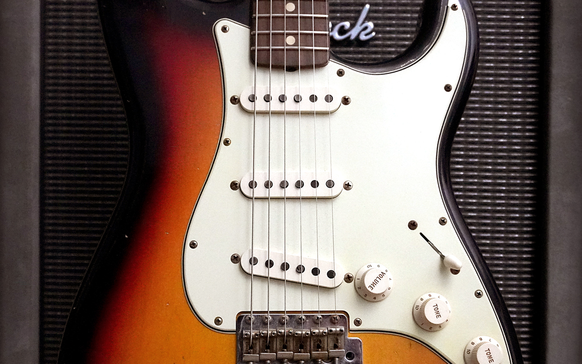 Fender Stratocaster is shown, showcasing the middle pickup, which Mark Hopkins says is a hidden secret!