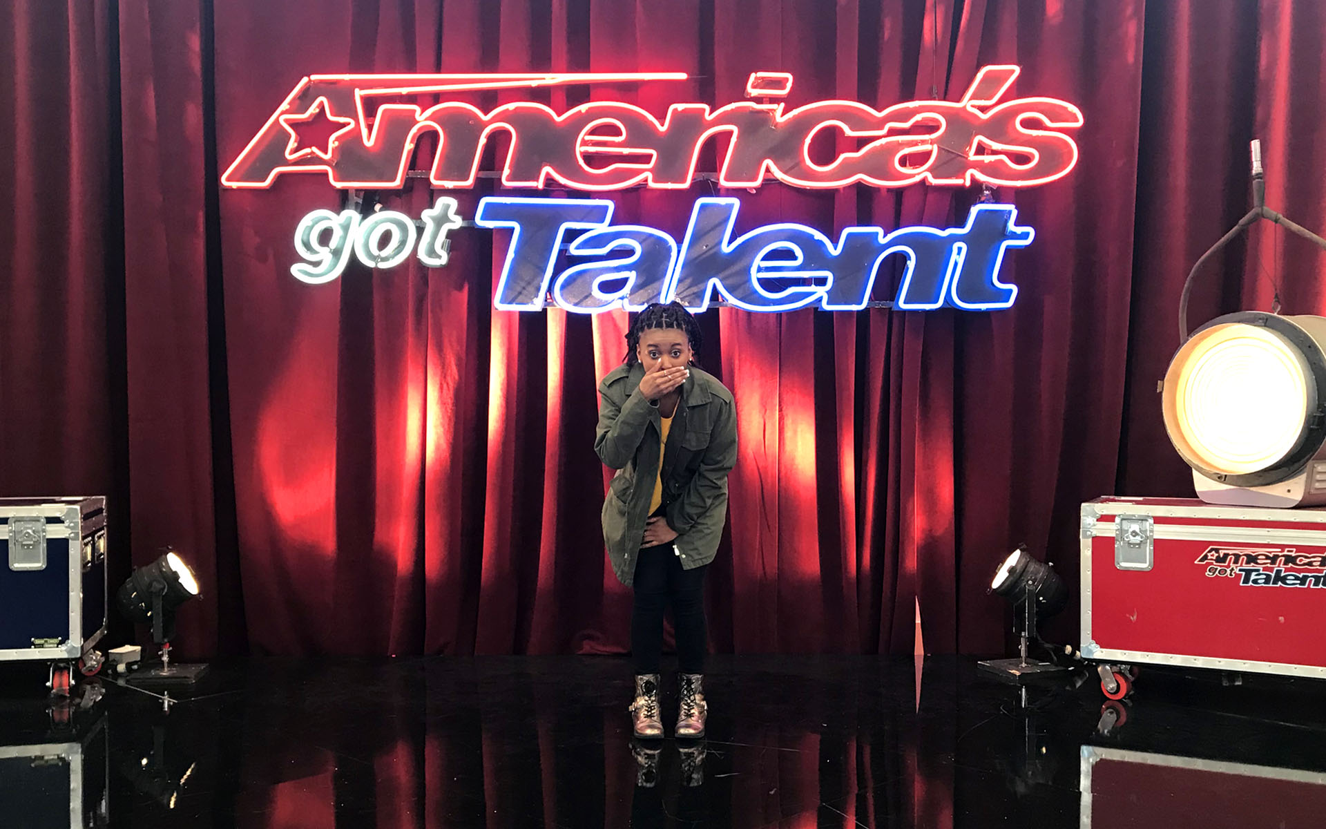 Breanna Dickerson auditioning for America's Got Talent