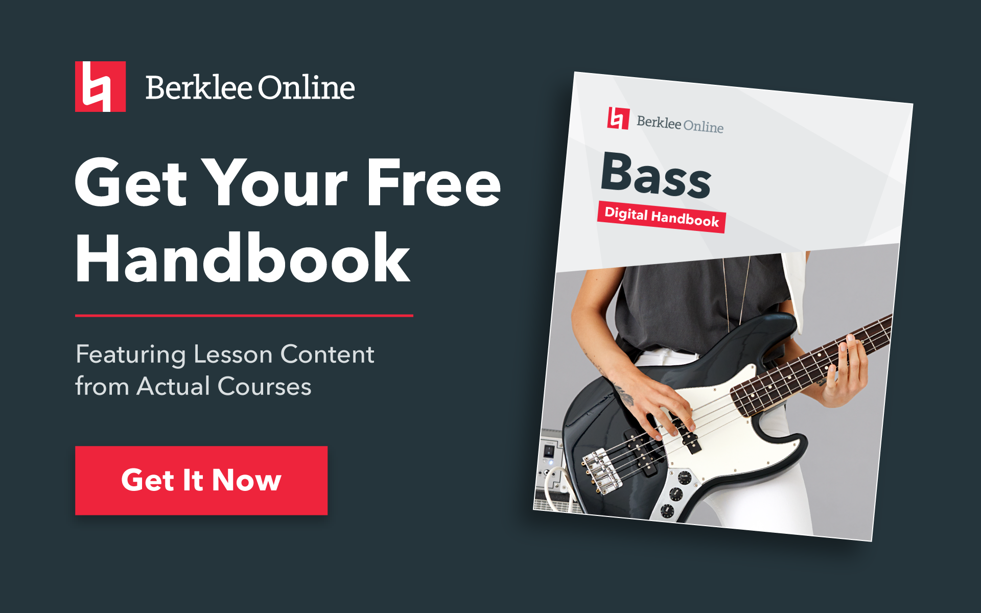 Get your free bass handbook from Berklee Online.