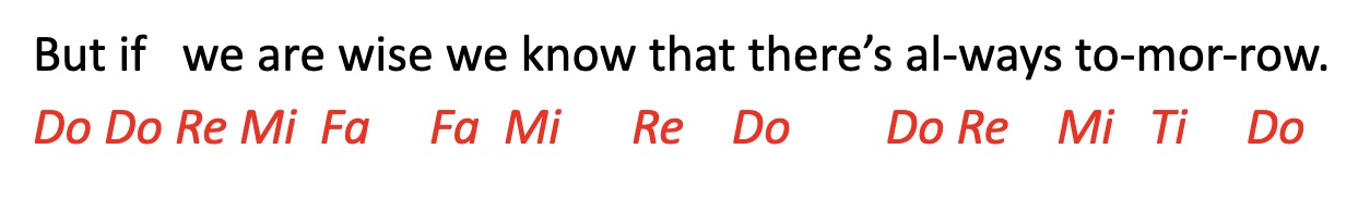 Lean on Me solfège answer