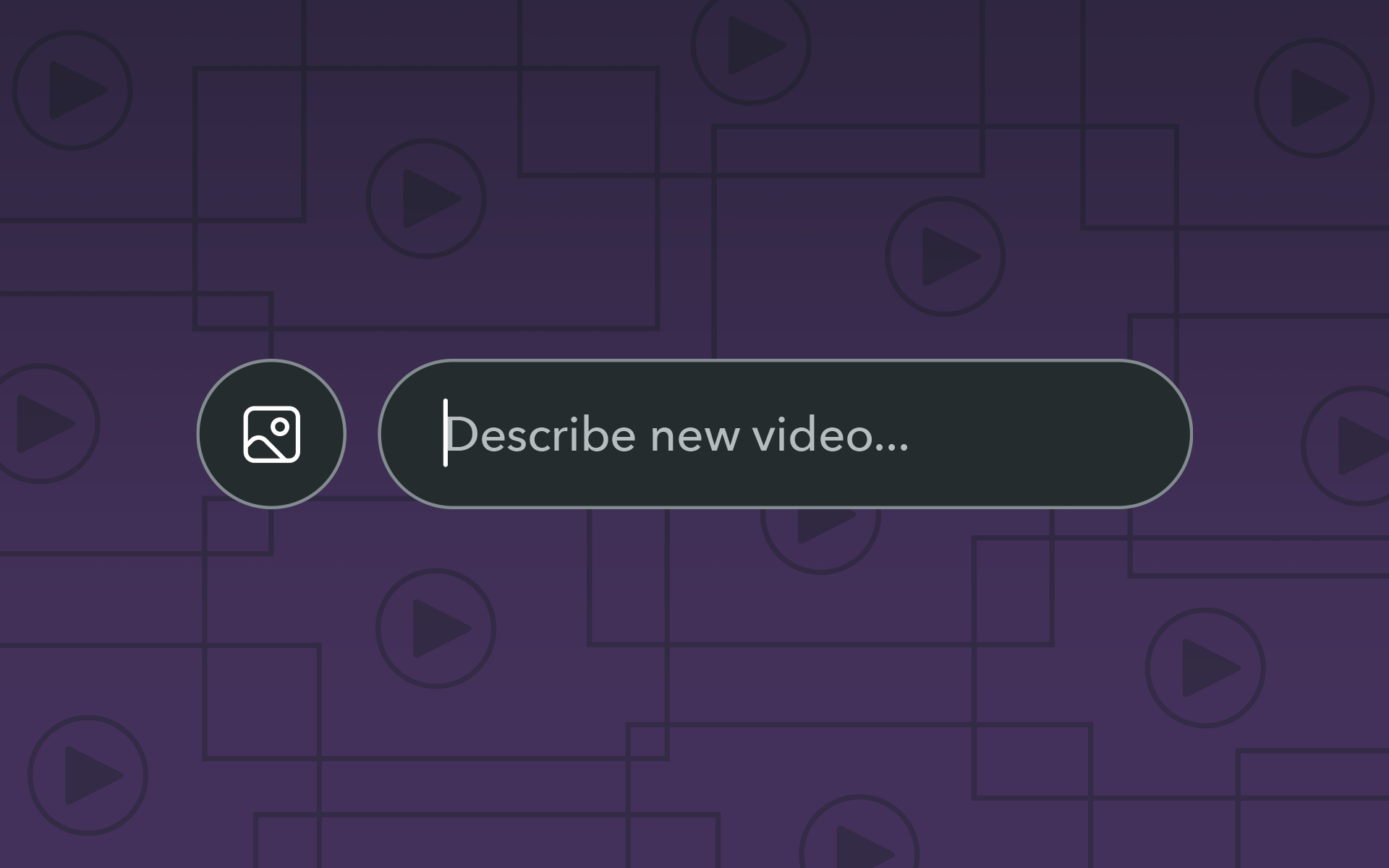 A dialog bar that reads "Describe new video"