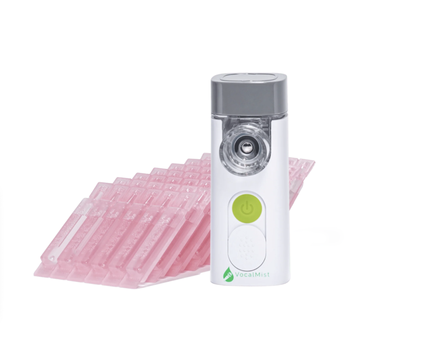 A nebulizer from Vocal Mist is shown in this product shot.